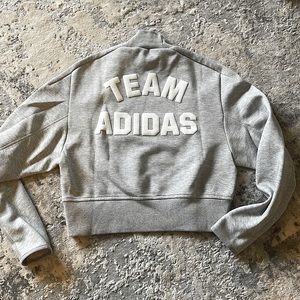 BRAND NEW adidas Team Adidas crop mock neck sweatshirt
